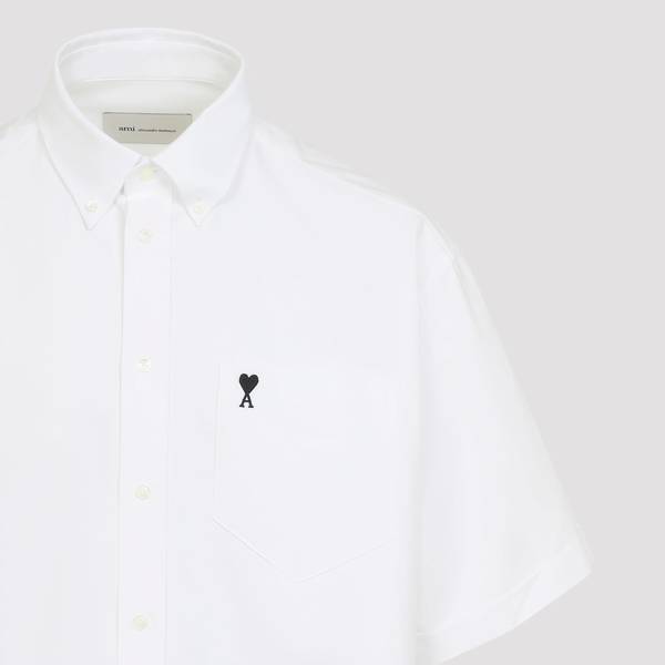 Ami Alexandre Mattiussi Boxy Short Sleeve Shirt - Blanc Naturel