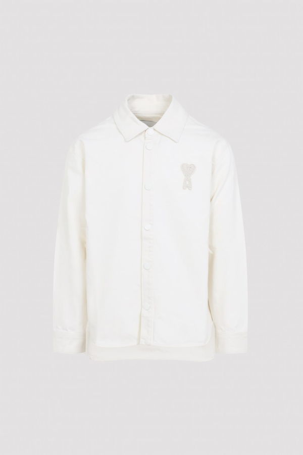 Ami Alexandre Mattiussi De Coeur Overshirt - Blanc Creme