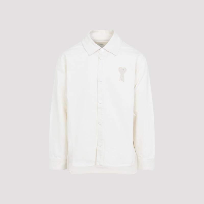 Ami Alexandre Mattiussi De Coeur Overshirt - Blanc Creme