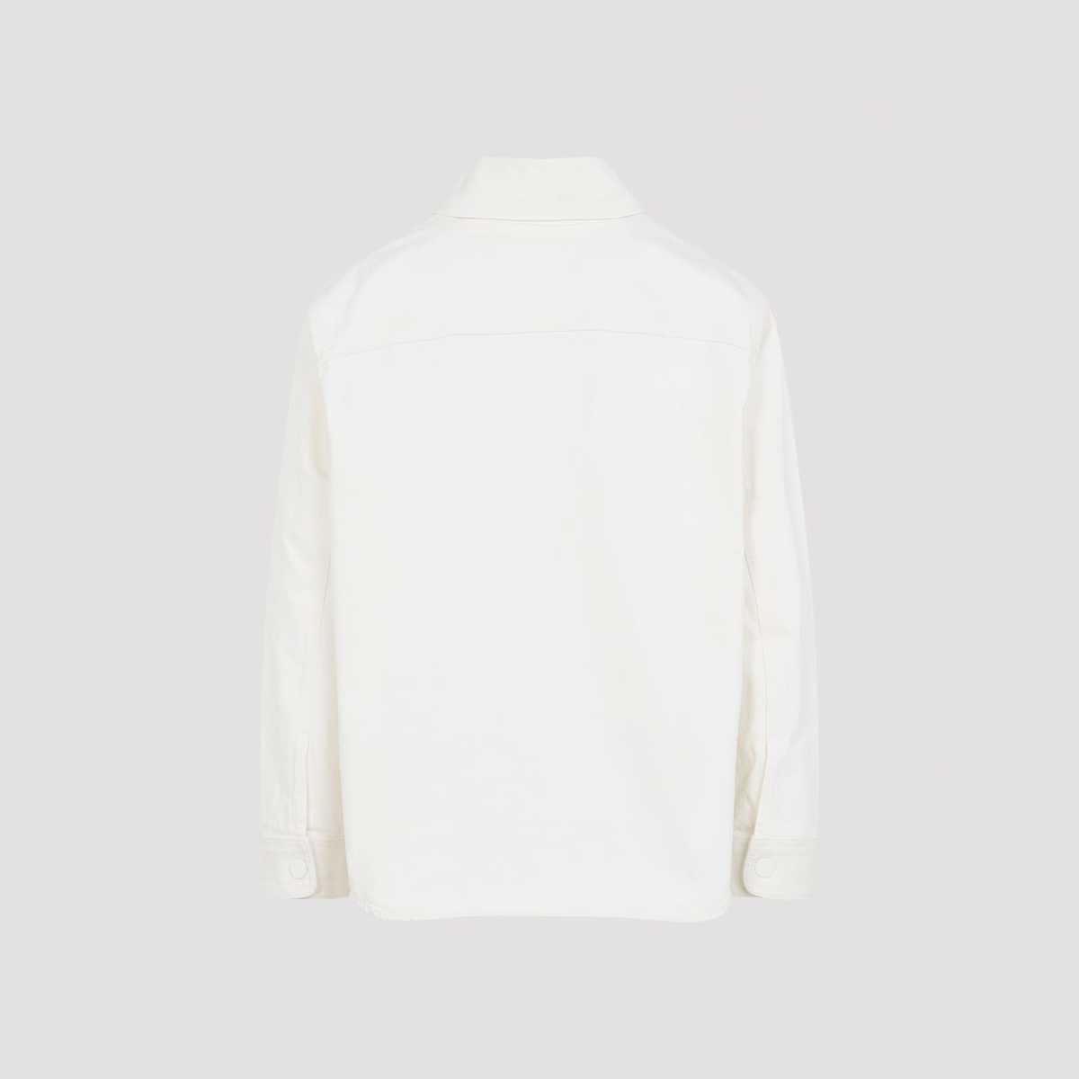 Ami Alexandre Mattiussi De Coeur Overshirt - Blanc Creme - Image 4 of 5
