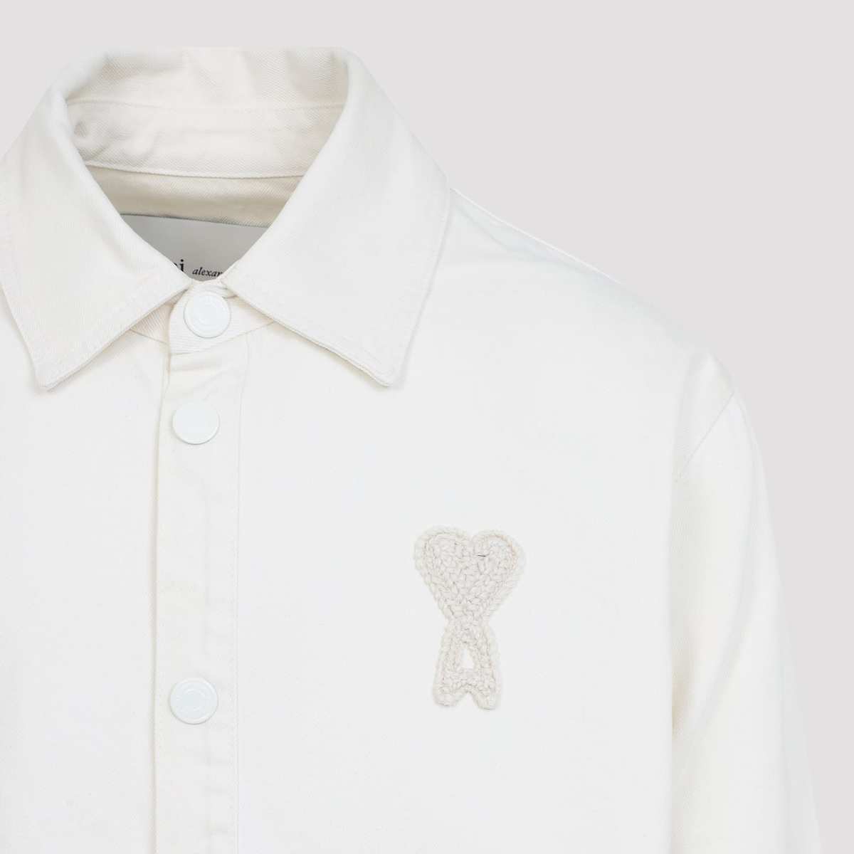 Ami Alexandre Mattiussi De Coeur Overshirt - Blanc Creme - Image 5 of 5