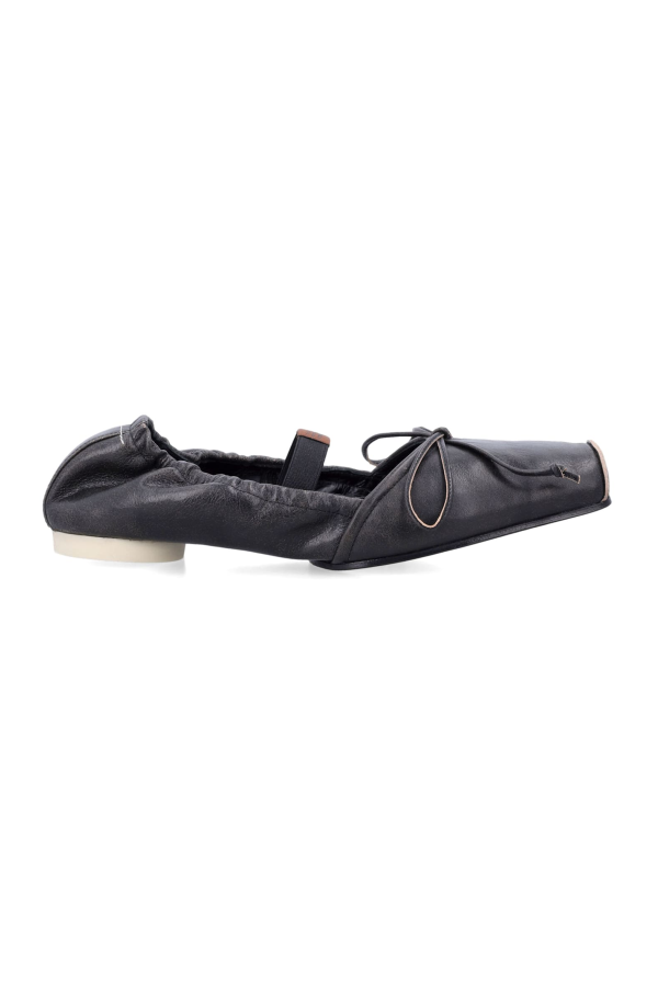 MM6 Maison Margiela New Ballet Shoes - Black Brown