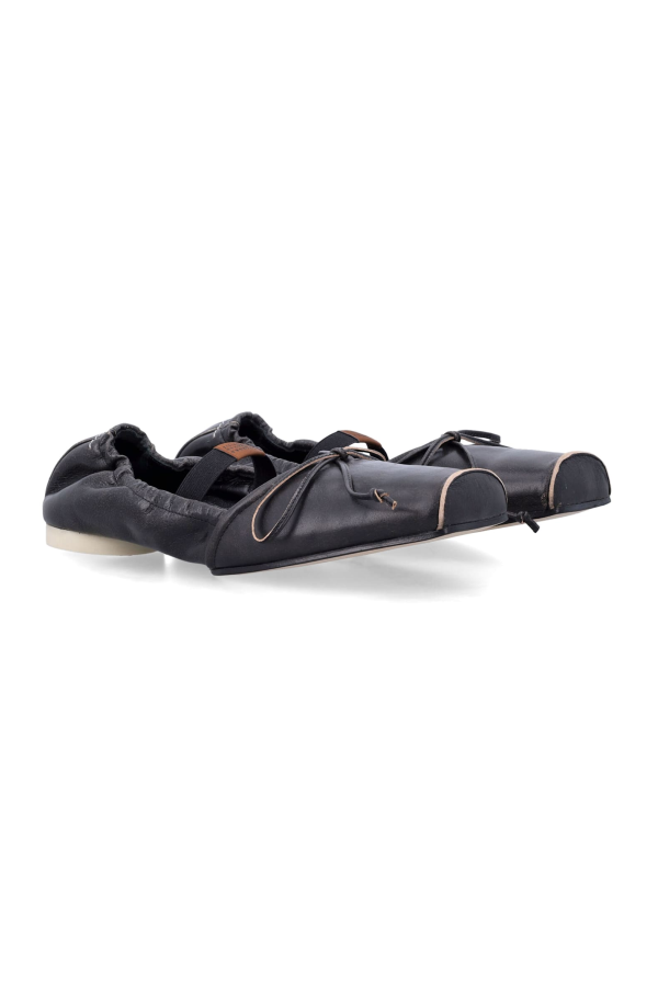 MM6 Maison Margiela New Ballet Shoes - Black Brown