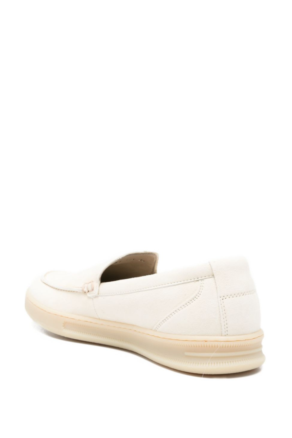 Woolrich Double U Leather Slip-on Sneakers - Cream