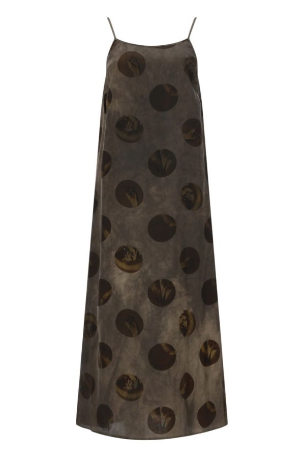 Uma Wang Midi Dress Anaya - Brown