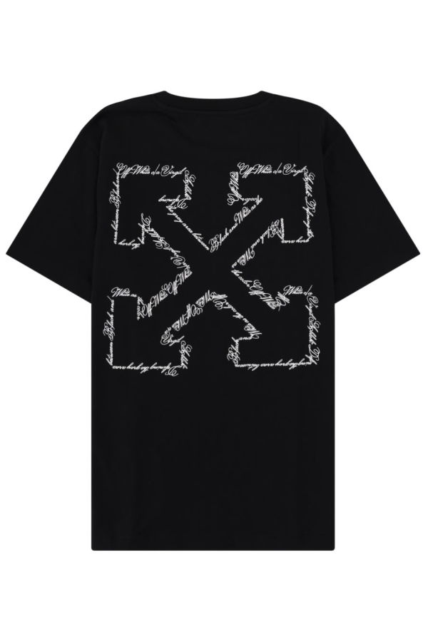 Off-White T-Shirt With Logo - Black