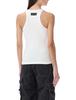 MARINE SERRE Organic Cotton Tank Top - White - Thumbnail 2