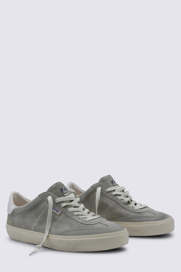 Golden Goose Grey Leather Soul-Star Sneakers - Taupe/Milk