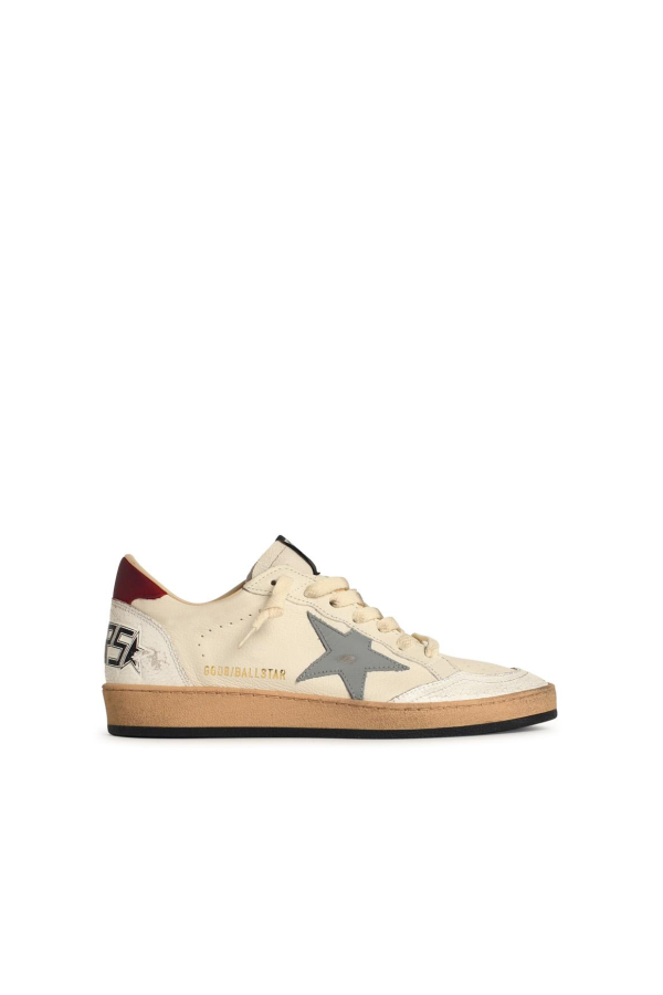 Golden Goose Ball Star Sneakers - White/Silver Blue/Red