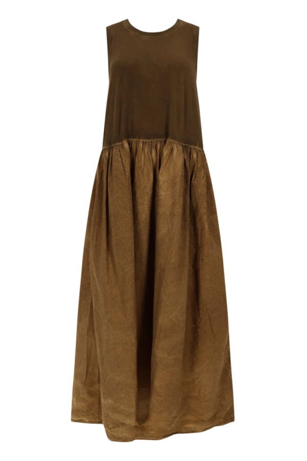 Uma Wang Duma Midi Dress - Beige