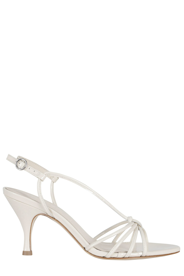 aeydē Solange Patent Calf Leather Sandals - Creamy