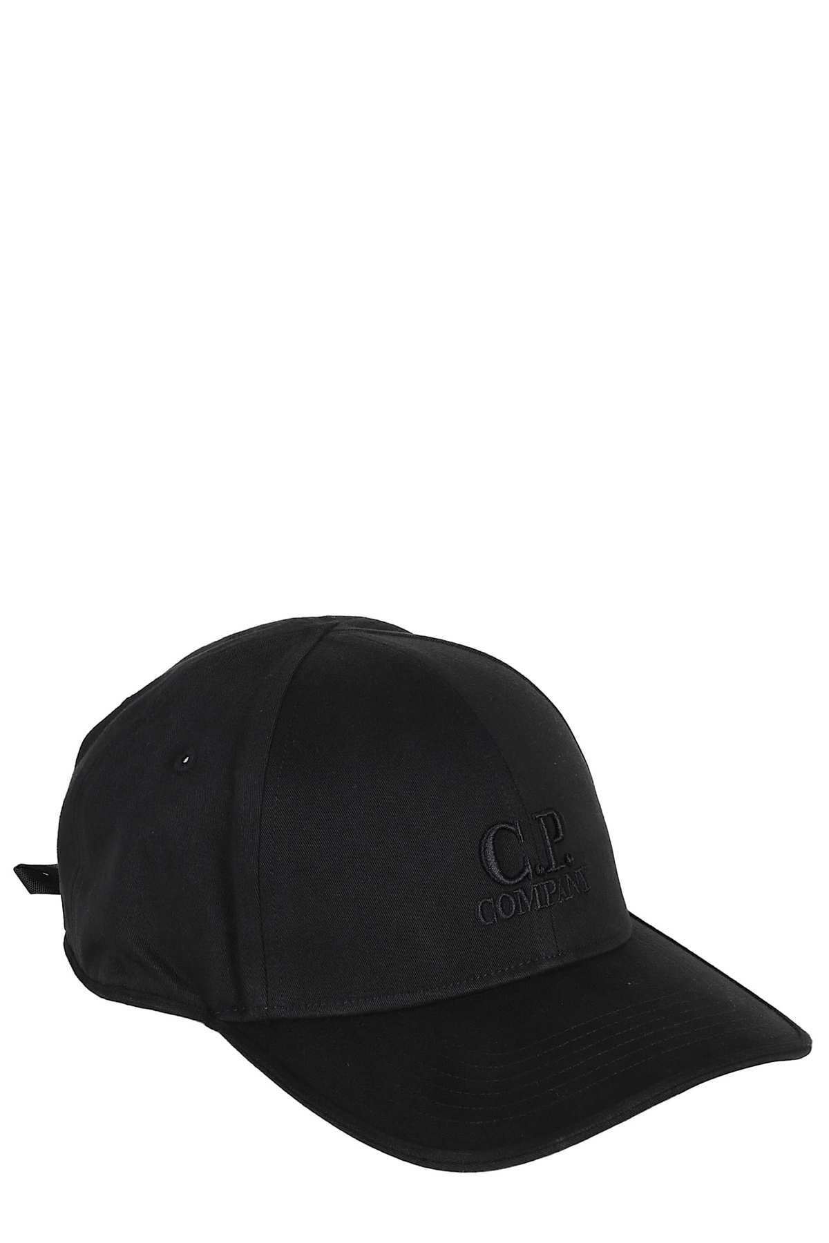 C.P. Company Gabardine Contrast Cap Hat - Black - Image 1 of 2