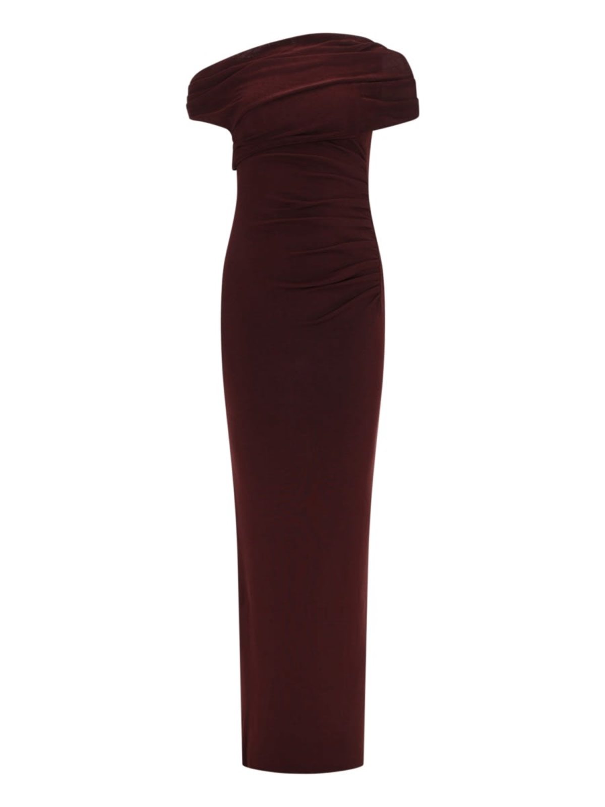 Self-Portrait Long Draped Dress - Brown - Image 1 of 2