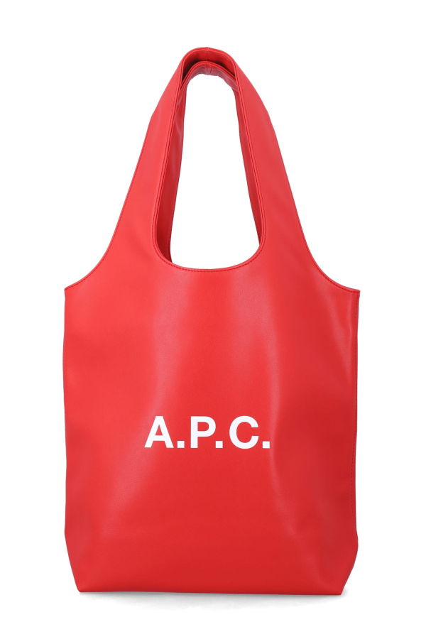 A.P.C. Ninon Small Faux Leather Tote - Black