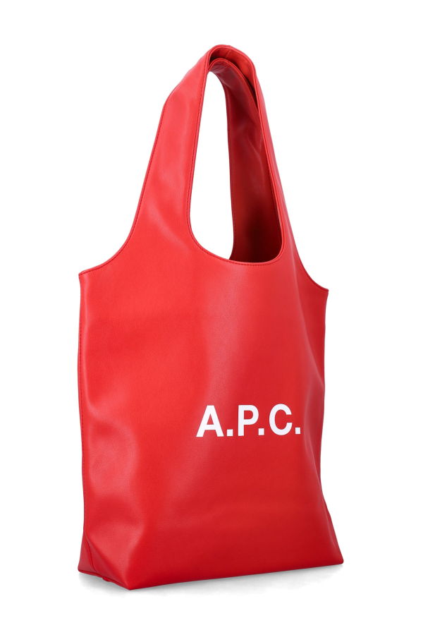 A.P.C. Ninon Small Faux Leather Tote - Black