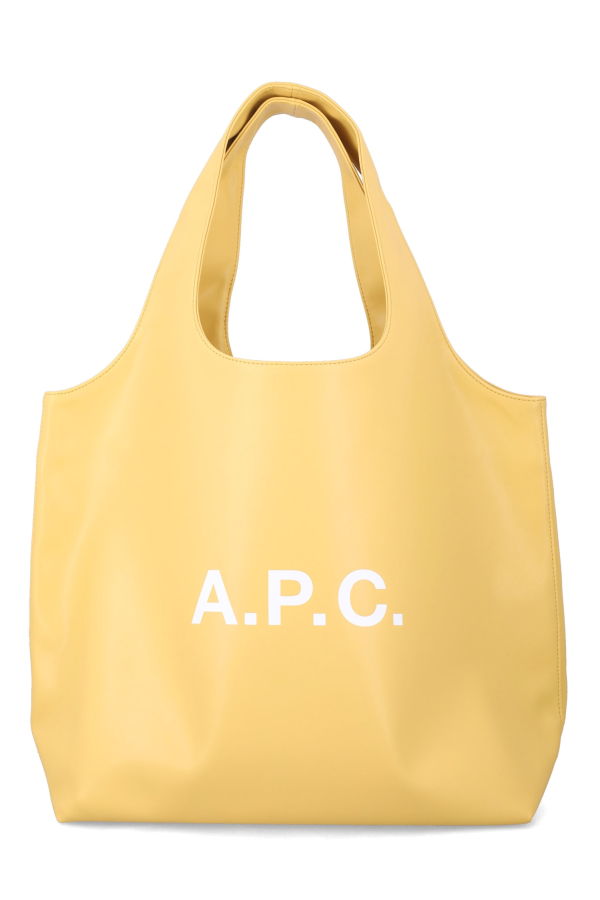 A.P.C. Ninon Tote Bag With Logo - Dark Butter