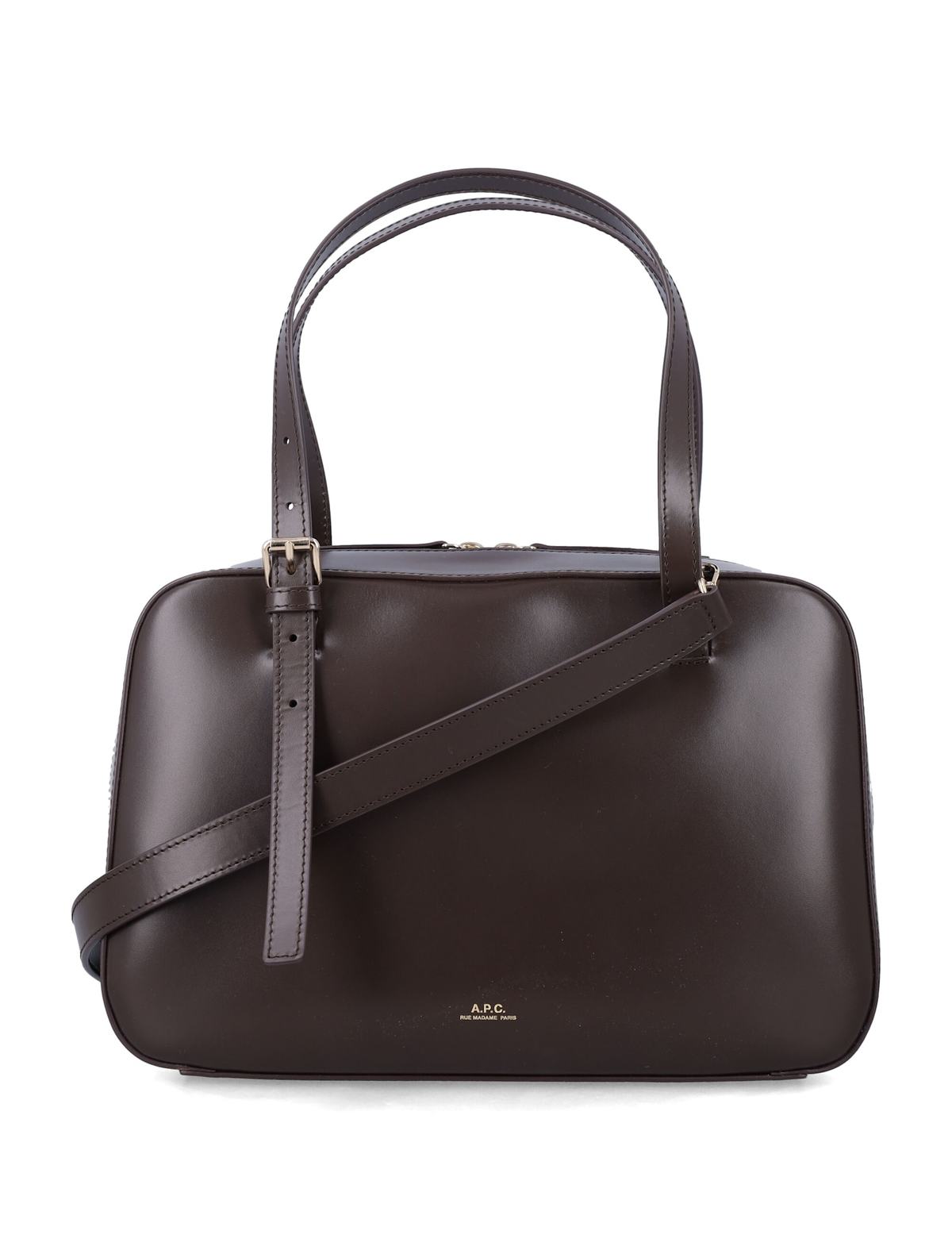 A.P.C. Virginie Leather Shoulder Bag - Tonka - Image 1 of 3