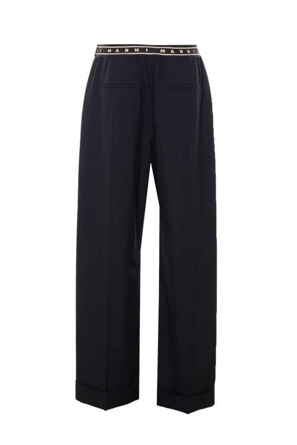 Marni Logo Pants - Black