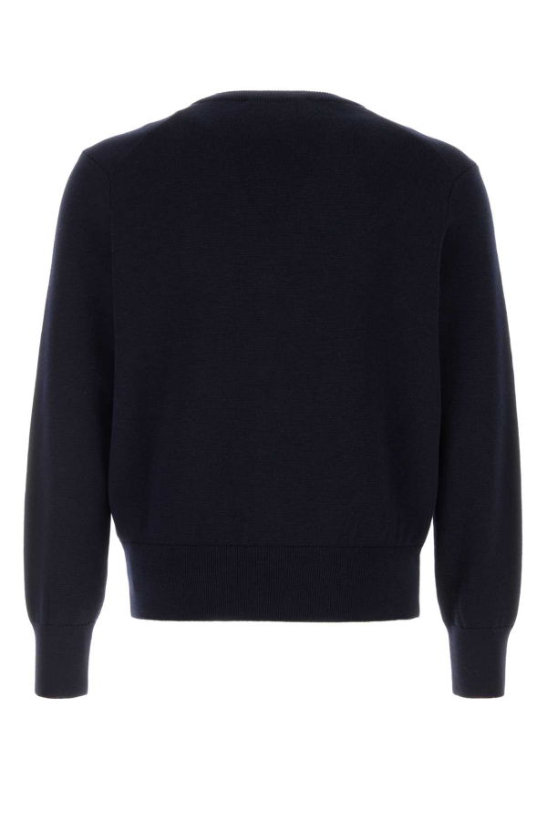 Ami Alexandre Mattiussi Dark Blue Wool Cardigan