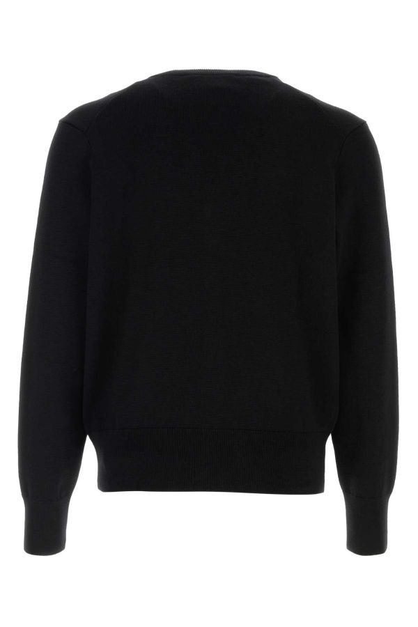 Ami Alexandre Mattiussi Black Wool Cardigan - Noir Rouge