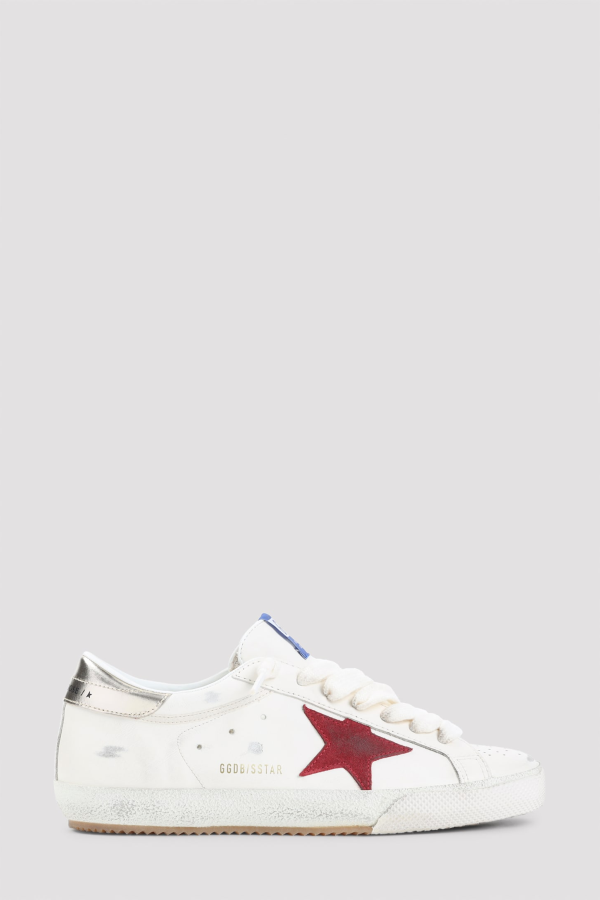 Golden Goose Super Star Sneakers - White Red Platinum