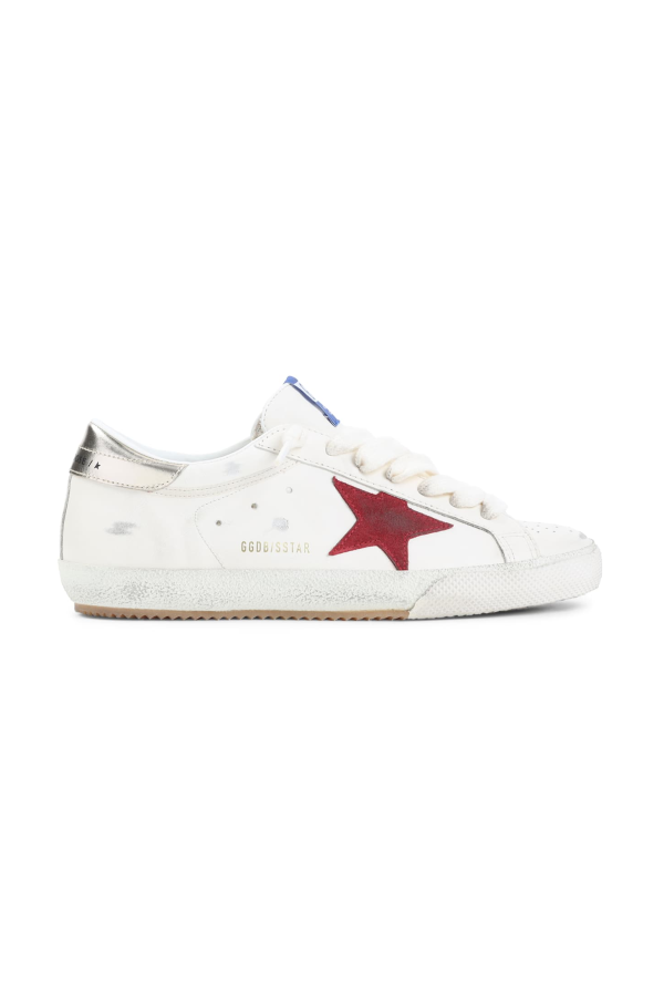 Golden Goose Super Star Sneakers - White Red Platinum