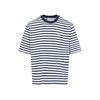 Ami Alexandre Mattiussi Mariniere Boxy Fit T-Shirt - Encre Blanc - Thumbnail 2