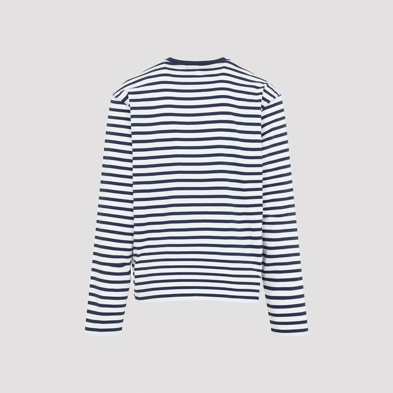 Ami Alexandre Mattiussi Mariniere T-Shirt - Encre Blanc