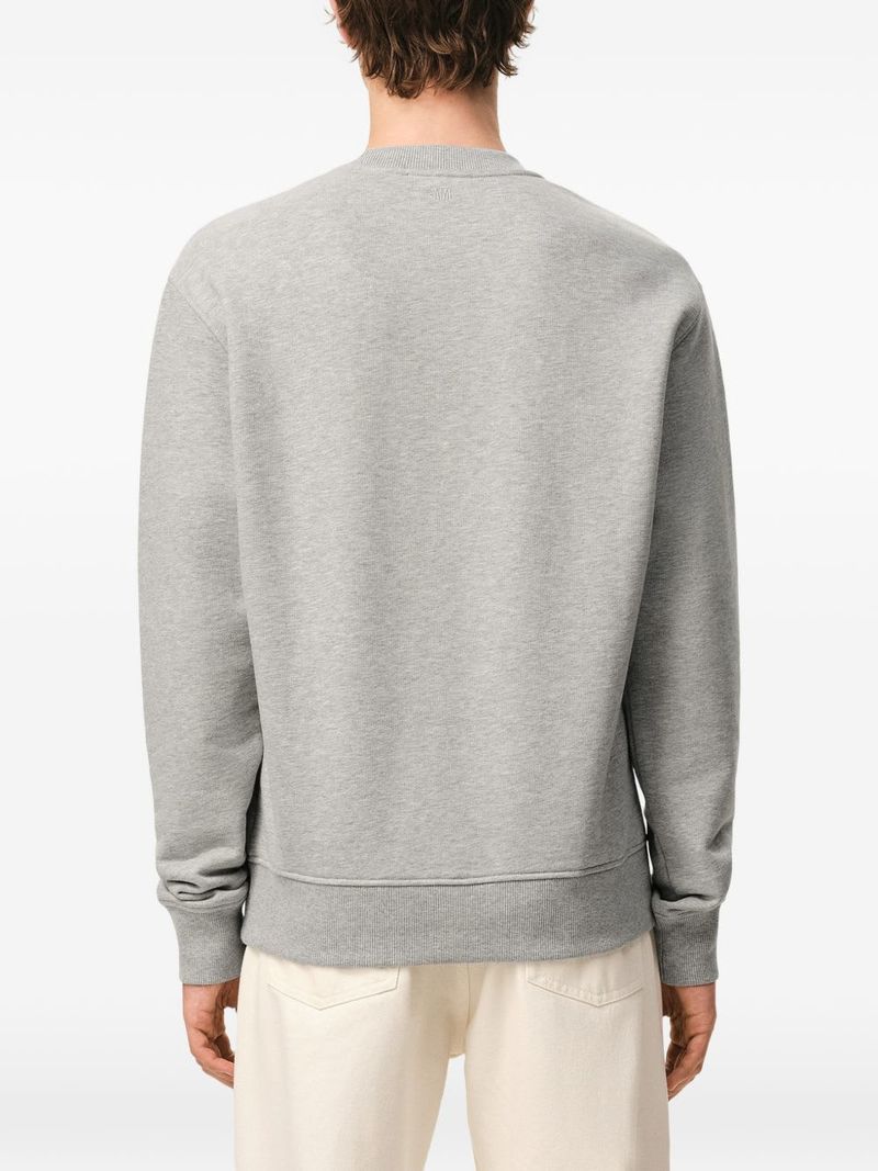 Ami Alexandre Mattiussi Ami De Coeur Cotton Sweatshirt - Gray