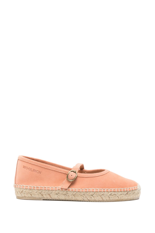 Woolrich Suede Leather Ballets Flat Shoes - Pink