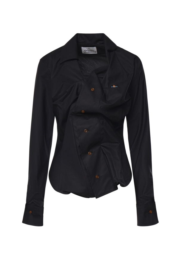 Vivienne Westwood Drunken Logo Shirt - Black
