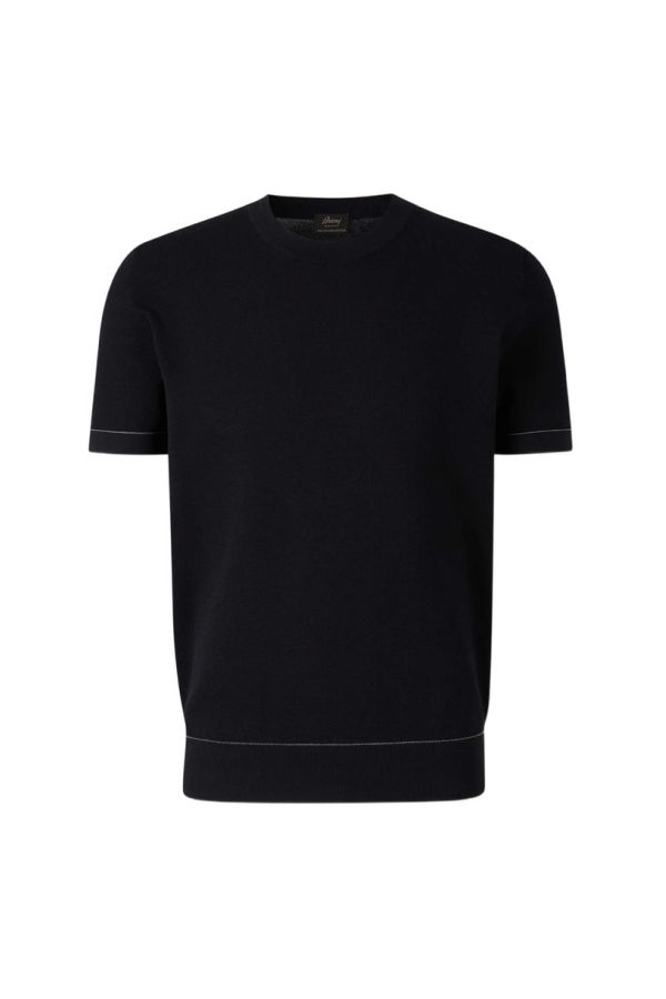 Brioni Sweater T-Shirt - Blue