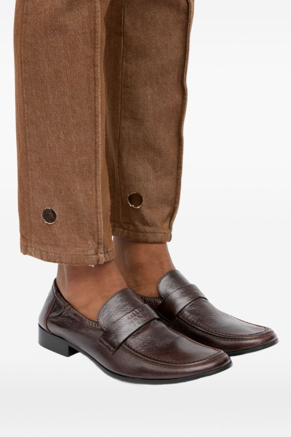 MM6 Maison Margiela Swing-toe Leather Loafers