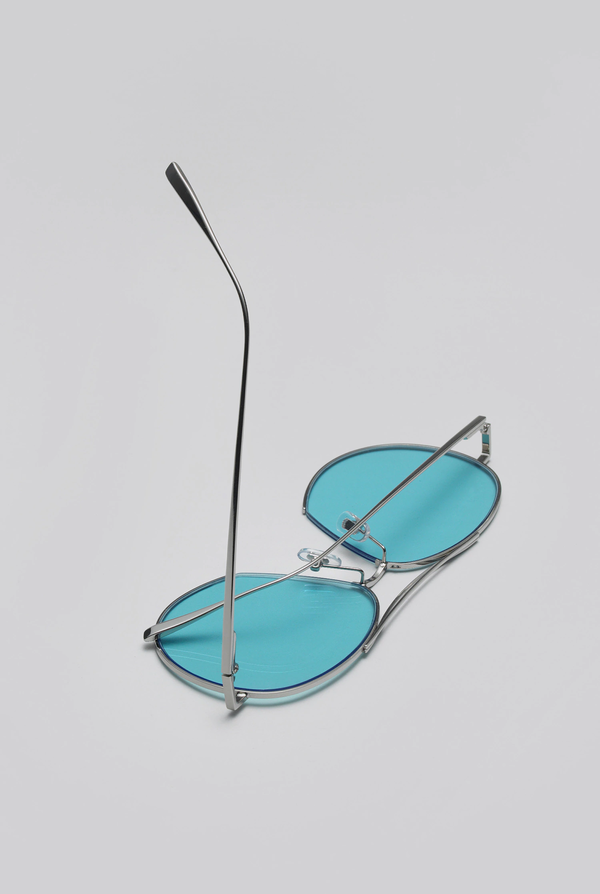 Gentle Monster Jumping Jack 02 Sunglasses - Silver/Blue | Garmentory