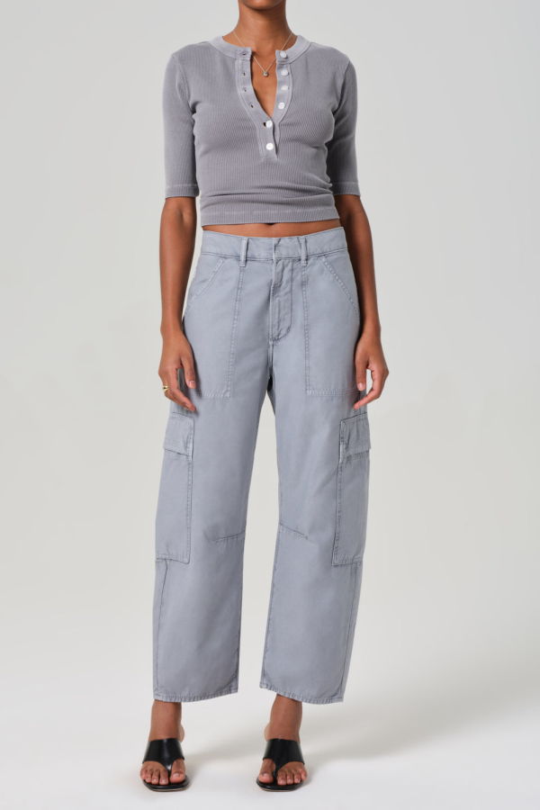 Citizens of Humanity Marcelle Low Slung Cargo Pants - Hematite