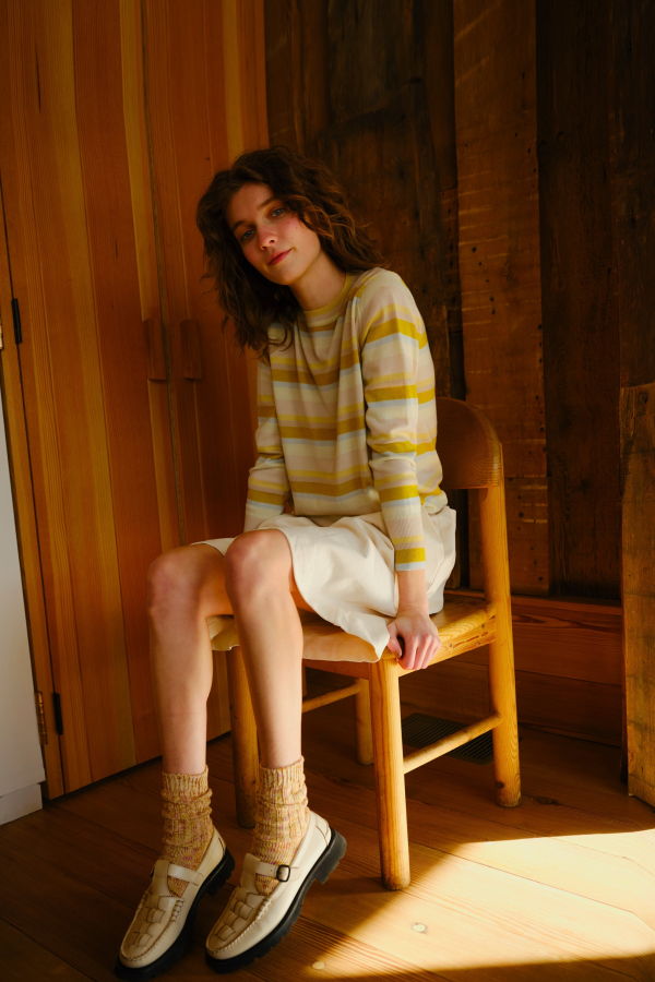 DEGEN Striped Crew Sweater - Dusk