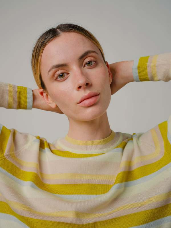 DEGEN Striped Crew Sweater - Dusk