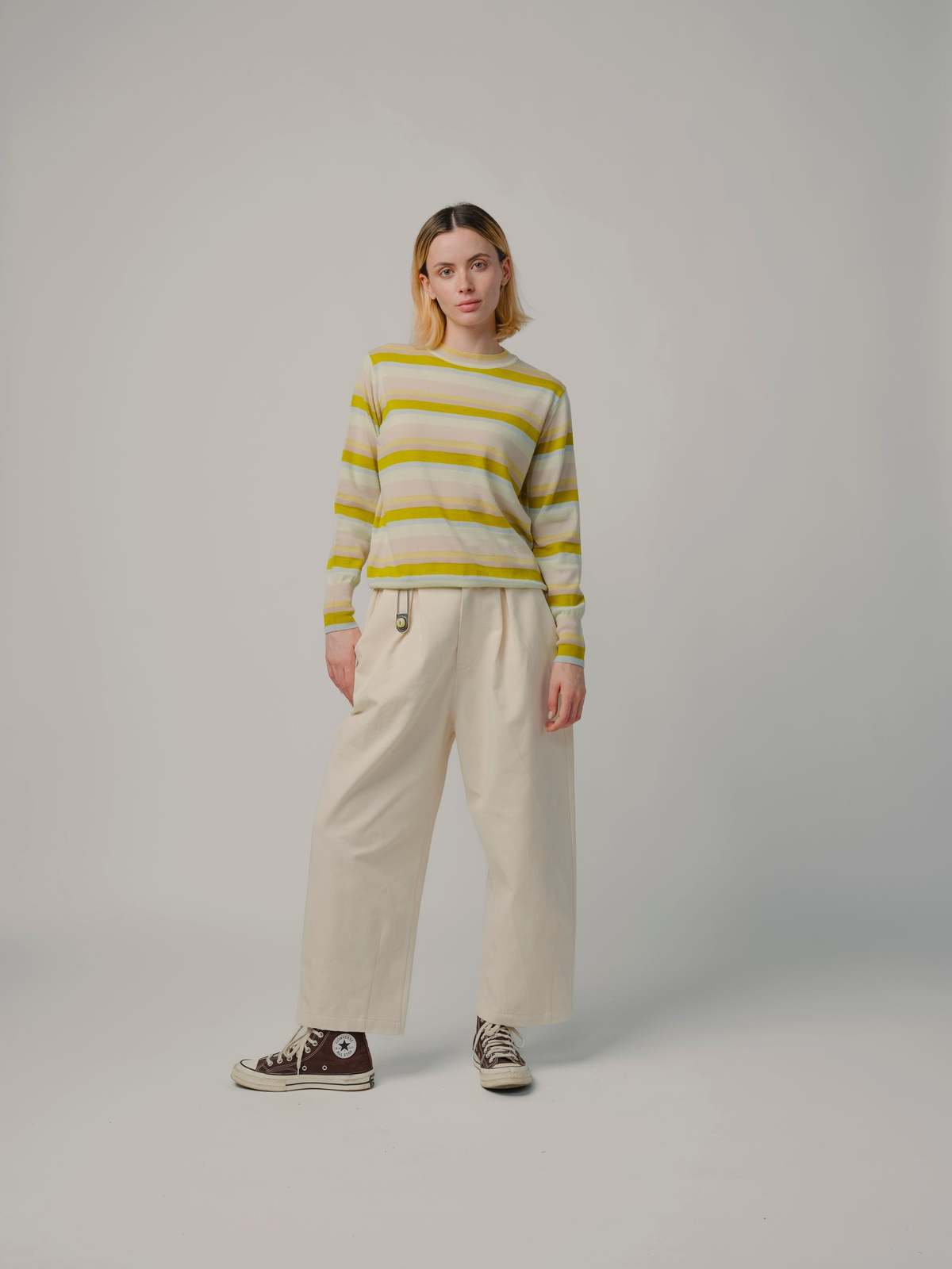 DEGEN Striped Crew Sweater - Dusk - Image 6 of 9