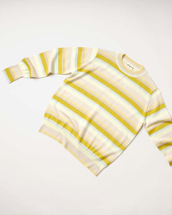 DEGEN Striped Crew Sweater - Dusk
