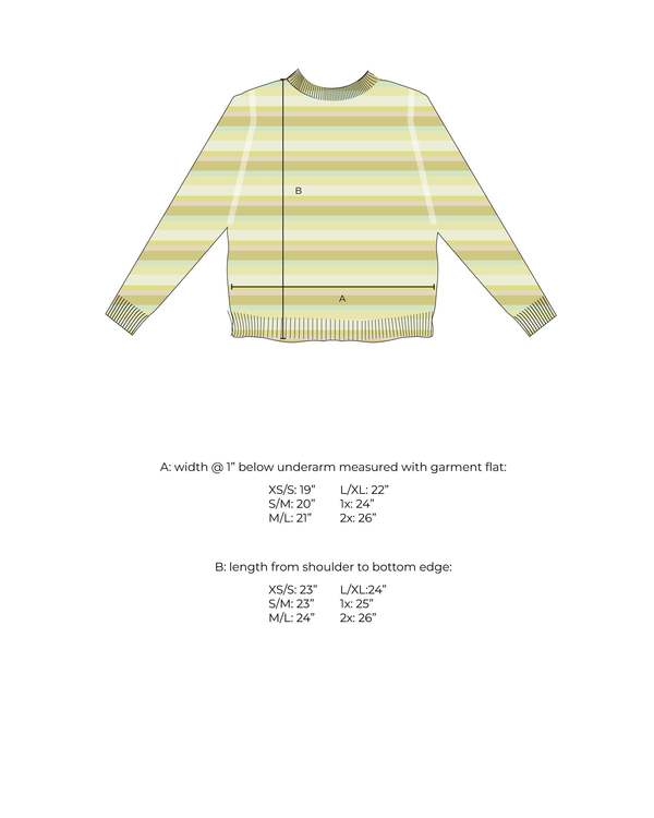 DEGEN Striped Crew Sweater - Dusk