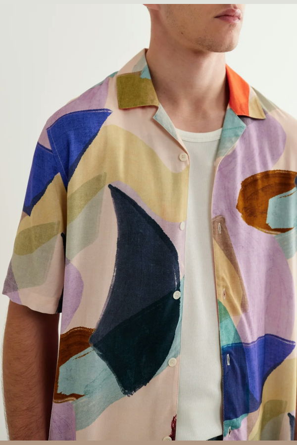 Wax London Didcot Shirt Painted Shapes