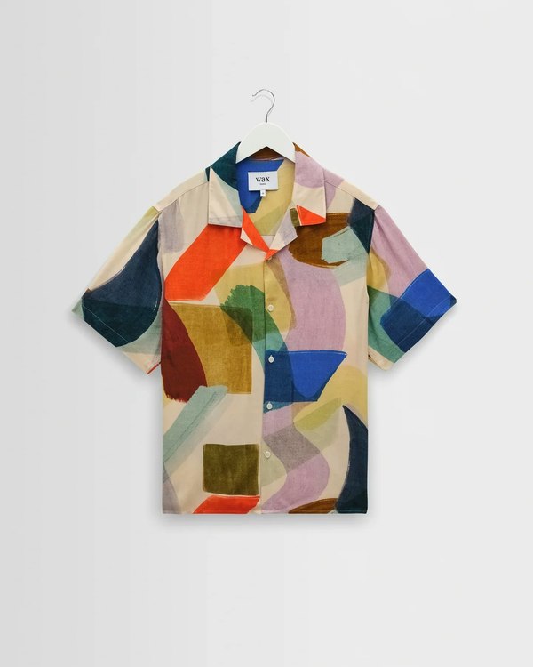 Wax London Didcot Shirt Painted Shapes