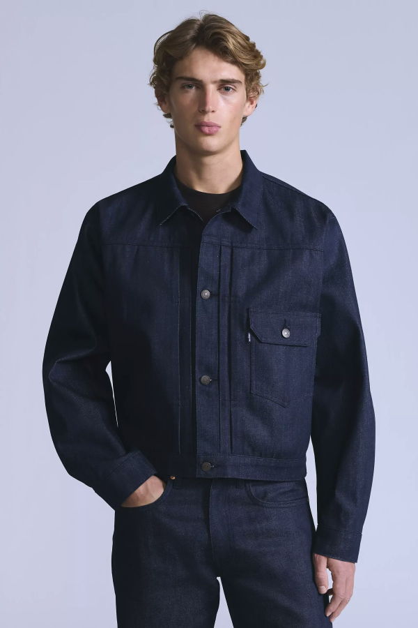 Levi's Blue Tab Type I Trucker Jacket Deep Blue Well
