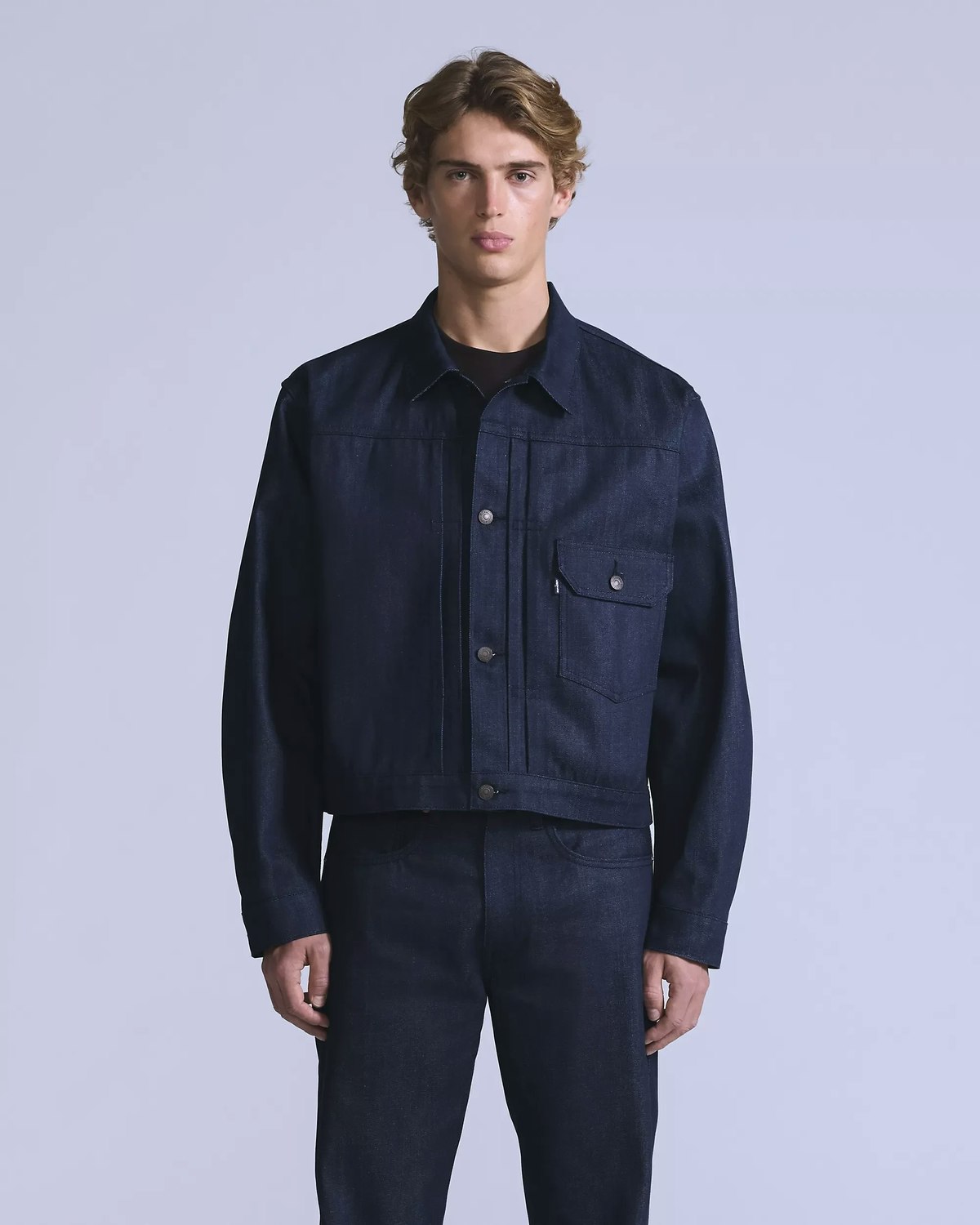 Levi's Blue Tab Type I Trucker Jacket Deep Blue Well - Image 3 of 10