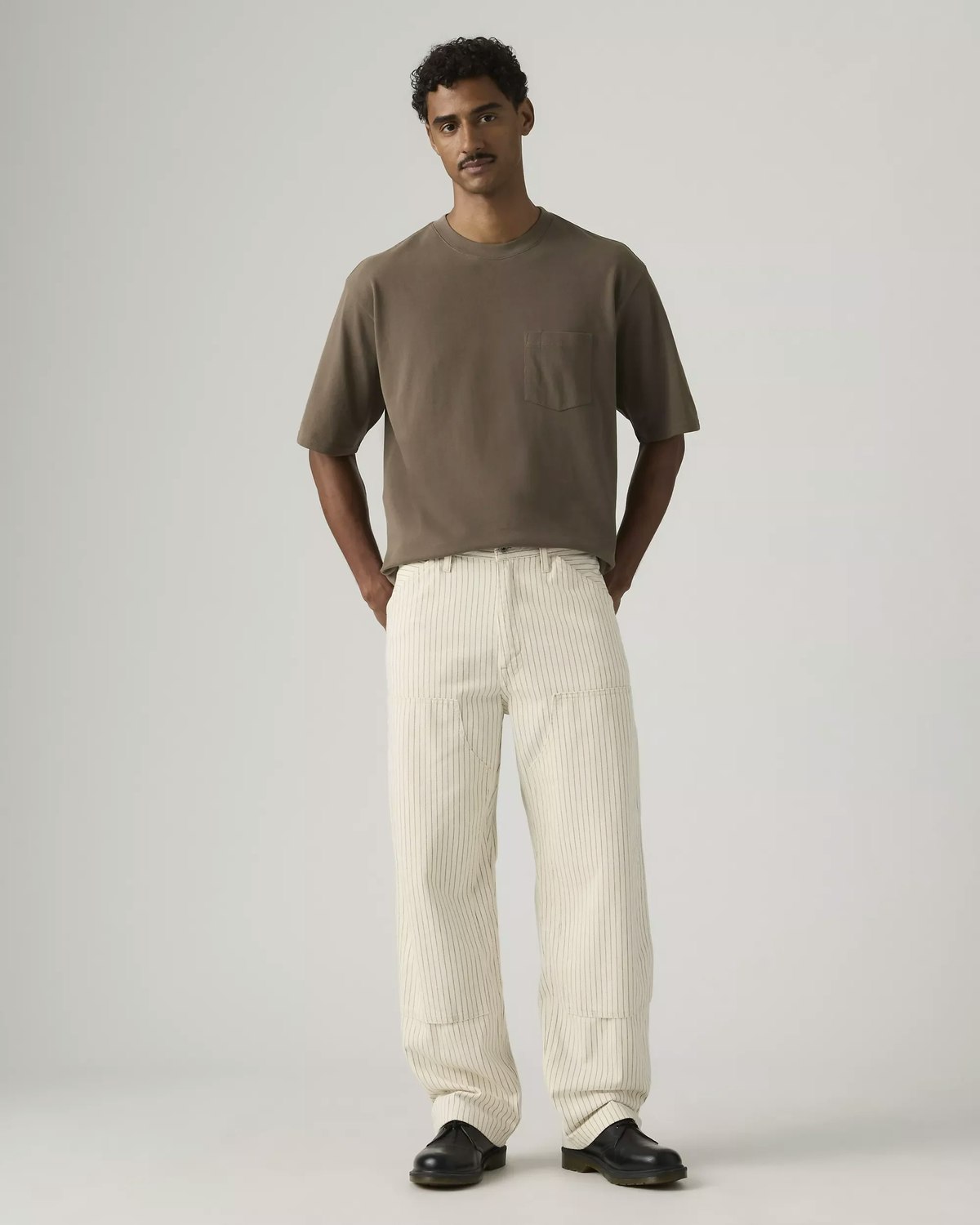 Levi's 568 Loose Straight Double-Knee Carpenter Marris Stripe Pants - Image 4 of 9