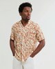 Wax London Didcot Shirt Tan Beige Floral - Thumbnail 2