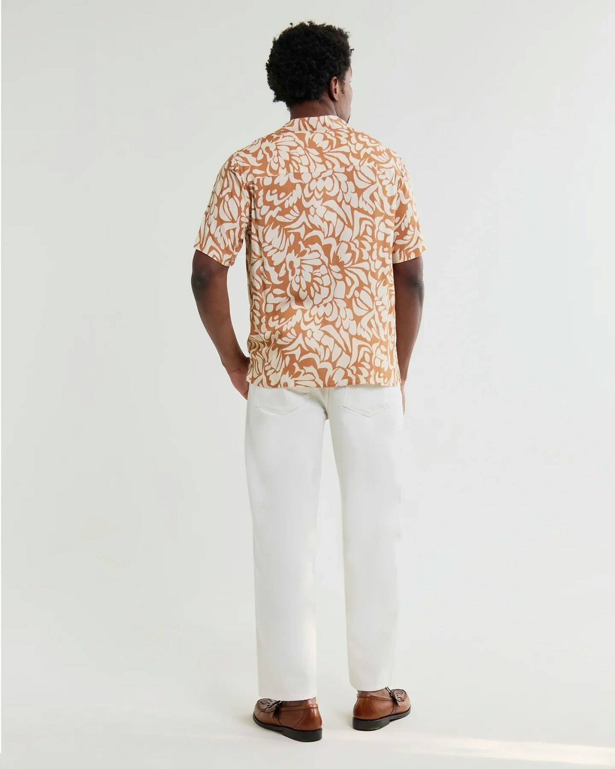 Wax London Didcot Shirt Tan Beige Floral - Image 6 of 9