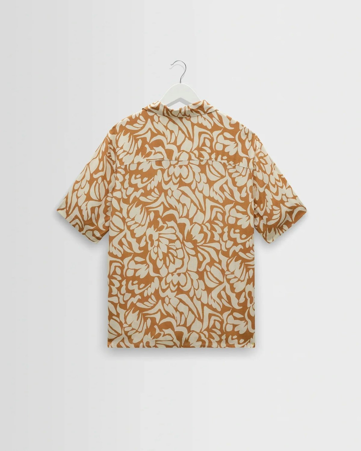 Wax London Didcot Shirt Tan Beige Floral - Image 9 of 9