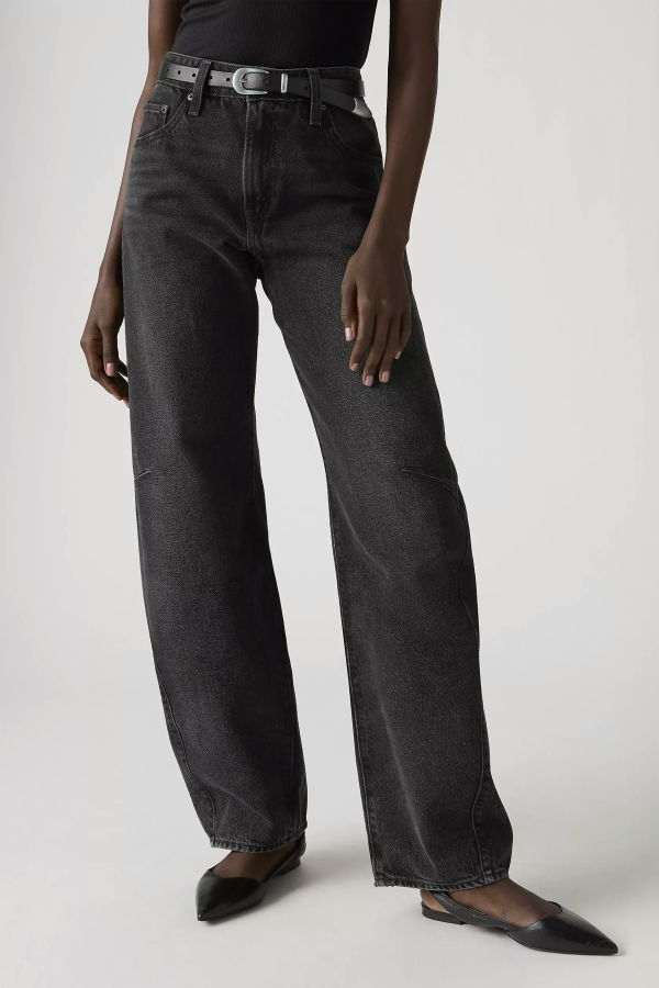 Levi's Baggy Dad Barrel Jeans - Rebel Edge Black