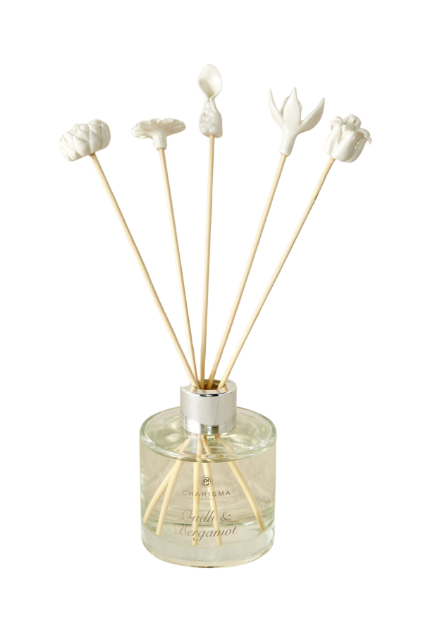 Kanju Interiors African Flowers Bamboo Diffuser Set